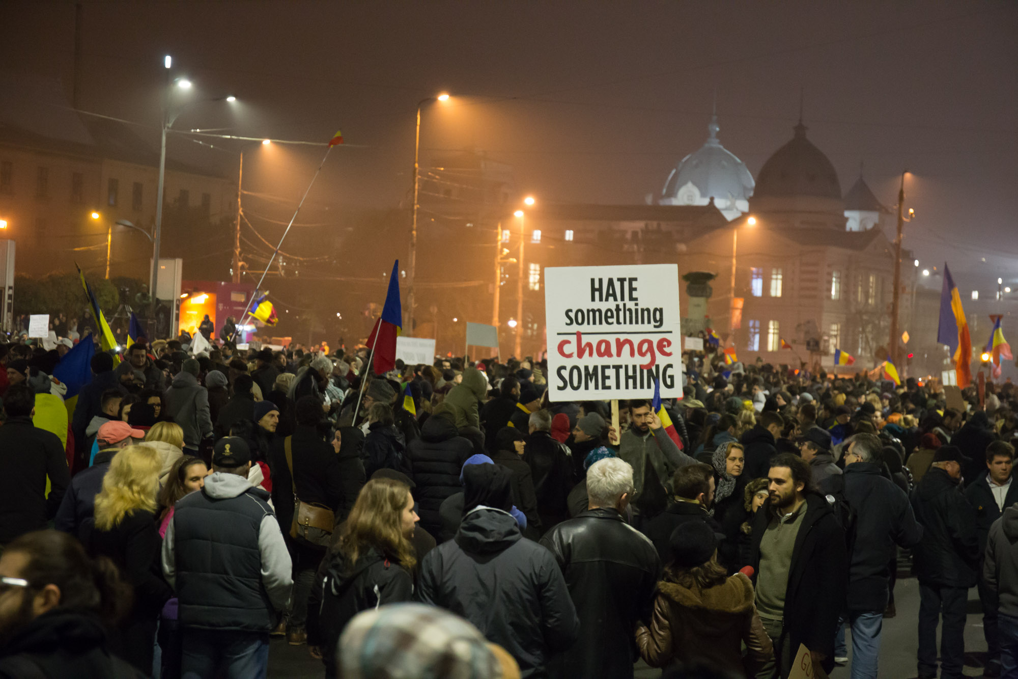 Protest, Bucahrest, Romania, Colectiv