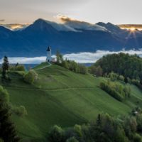 Sunrise in Slovenia