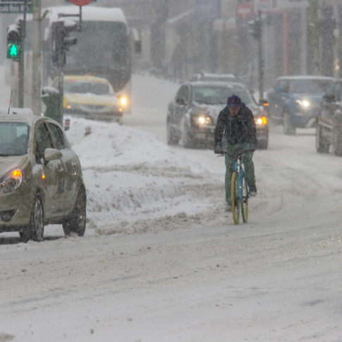 The Snow Biker, Bucharest, Romania